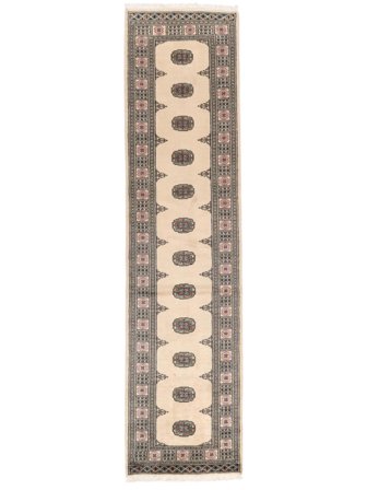 Oriental Pakistan Bokhara 2Ply Rug 78X313 Runner Brown/Beige Wool, Pakistan