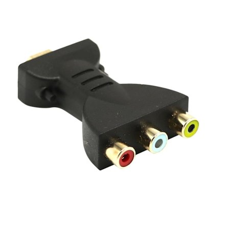 Kultapinnoitettu HDMI-3 RGB RCA -videokuva-ääniadapteri AV-komponenttimuunnin