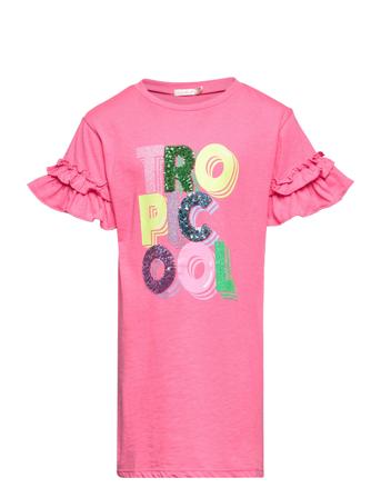 Short Sleeved Dress T-shirts Short-sleeved Rosa Billieblush*Betinget Tilbud