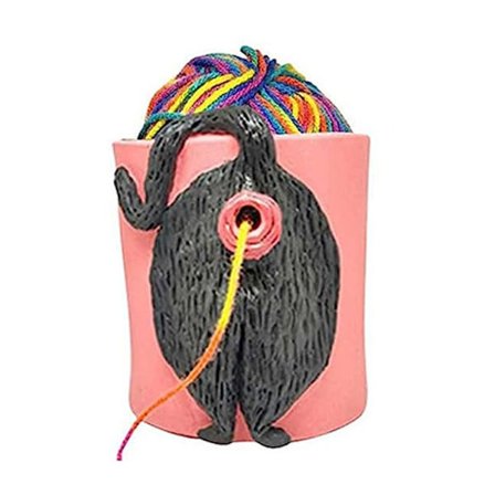 Cat Butt Garnskål Stickgarnskål Virkad 1 1 1