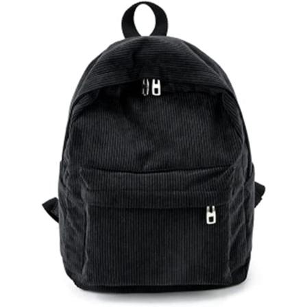 Dame Casual Corduroy Rygsæk Blød Børne Skoletaske Rejse College Rygsække Kvinder Piger Kawaii