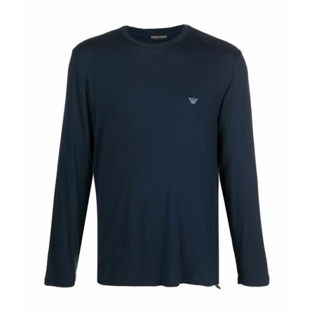 Emporio Armani Long Sleeve Tops Blå, Herre