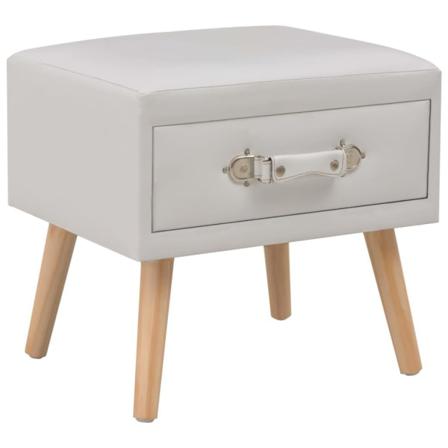 Vidaxl Sängbord 2 St Vit 40x35x40 Cm Konstläder Vit