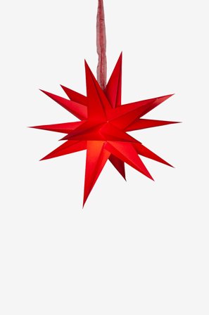 Star Trading - Paperitähti December 45 cm - Punainen - Valotähdet - - Homeroom