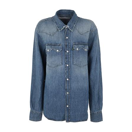 Department Five, Denim Shirts Blauw, Heren, Maat:S