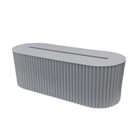 Plug Board Desktop Opbevaringsboks Cordboard Desktop Organizer BLÅ