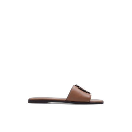 Tory Burch Ines Slides Brun, Dame Sandaler, Størrelse: 36 EU