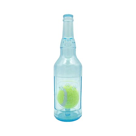 Crunchnplay Flaska Leksak Zentric Shop Flaskleksaker för Hundar Vattenflaska Tuggleksak Plastflaska Krossare med Pipande Tennisboll