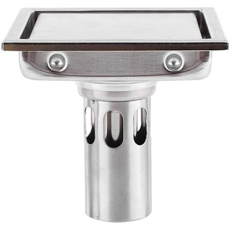 Golvavlopp Dusch Golvavlopp Fyrkantig 110mm 304 Rostfritt Stål Golvavlopp