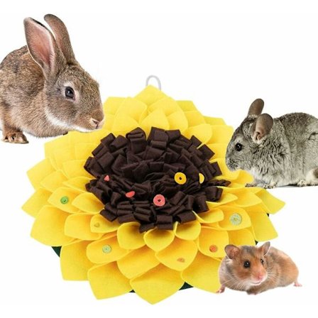 Kaninleker Kanin Fôringsmatte Interaktiv Sniffing Matte Godbit Dispenser for Kaniner Kanin Marsvin Chinchilla Fret Chinchillaer