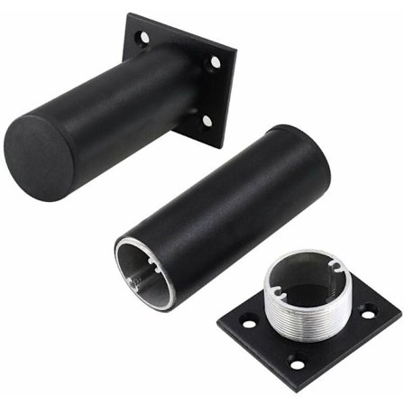 8 cm justerbara möbelben i aluminiumlegering, runda metallmöbelben, justerbara ben för kök, bord, skåp, hyllor, 1,5" diameter KLB