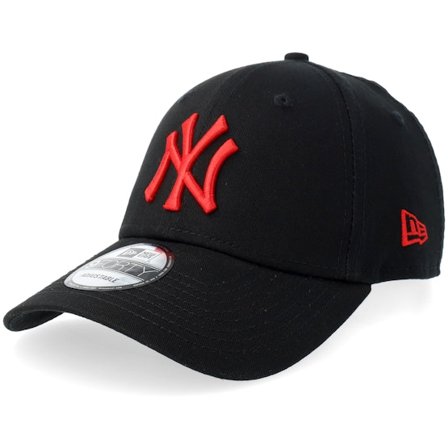 New Era - MLB Schwarz Adjustable Cap - New York Yankees League Essential 9Forty Black Adjustable @ Hatstore
