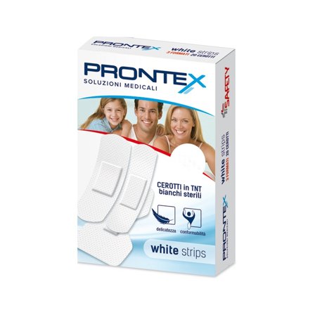Cerotti Prontex White Strips Tnt Grande 12 Pezzi