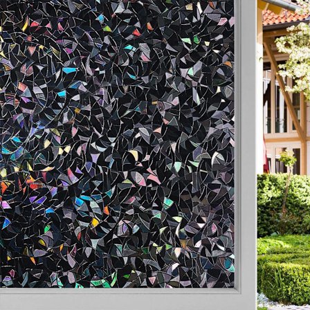 Simple Fix vinduesfilm, 45 x 400 cm, statisk, anti-re, mørklægningsvinduesfilm, UV-statisk vinduesfilm, egnet til hjemmebrug, med skraber