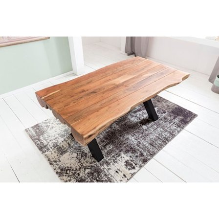 Rootz spisebord 200 x 100 x 77 cm Akacie-landstedstræ Design spisebord rektangulært - Bord til spisestue Cootable 6 - 8 personer