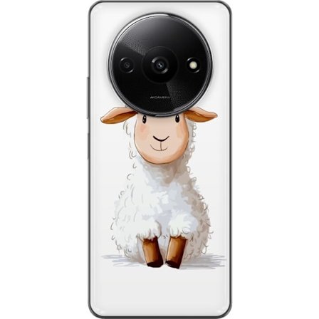 Kompatibelt Mobildeksel til Xiaomi Xiaomi Redmi A3 Søtt Lam - tegneseriestil for barn og babyprodukter