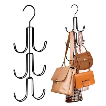Plånböcker Handväskor Hängare Stabilt utrymmesbesparande metallhängare Väskor - Perfekt