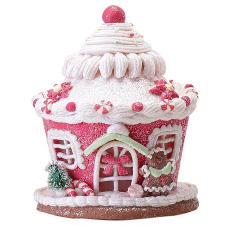 Mint Candy Julgran Med Ljus 1 Styck Rosa