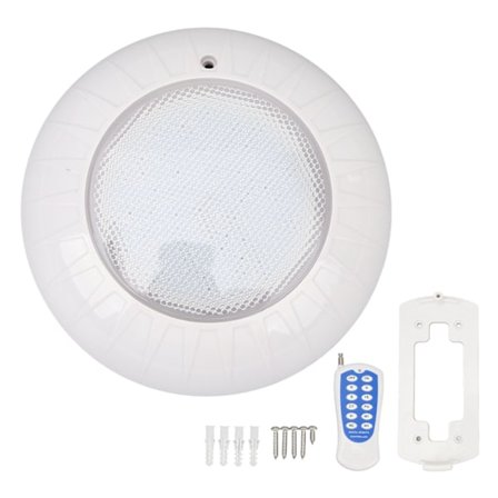 12V 18W Pool Light IP68 Vattentät RGB 2 Lägen 7 Färger Pool Light med Fjärrkontroll