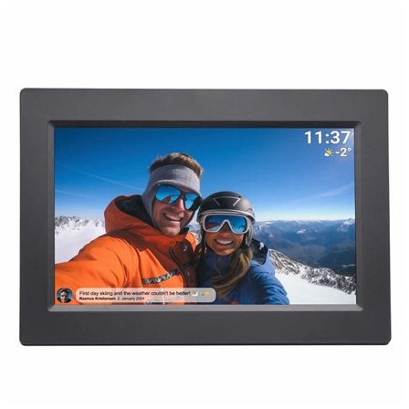 Denver WiFi-fotoramme 10,1" med Frameo - Sort