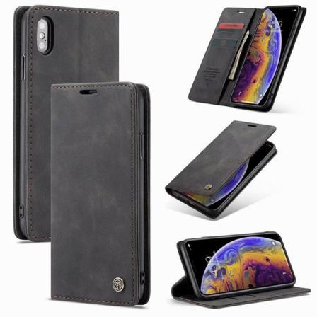 Iphone Xs Max Elegant Flipfodral Caseme 3-fack Svart