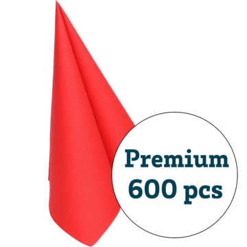 SERVIETT PREMIUM RØD 40X40