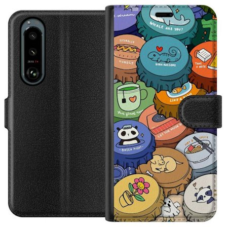 Kompatibelt Plånboksfodral till Sony Sony Xperia 5 III Kawaii Söta Figurer Anime Manga