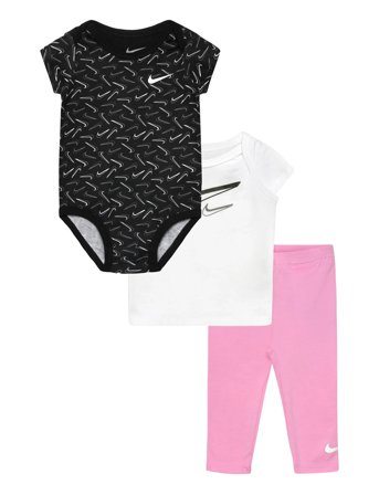 Nike 3C-3 Pc Bodysuit Pant Set - Pink - 68/74