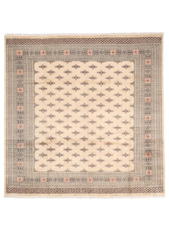 Pakistan Bokhara 2Ply Vloerkleed 312X315 Vierkant Beige/Bruin Groot Wol, Pakistan