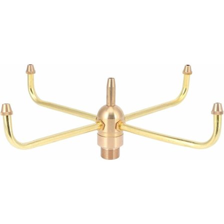 Springvand Spray Hoved Spray Hoved Dyse 4 Roterende Arme Messing Vand Springvand Spray Hoved Have Springvand G1/2 Udvendigt Gevind