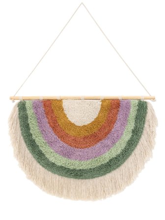 Rainbow Wall Decoration Décoration Murale Multicolore 40X60 Coton