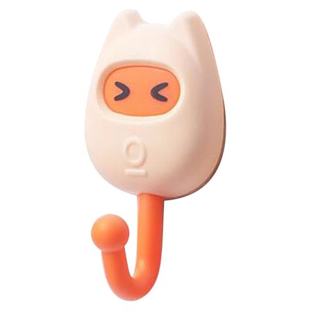 Söt Krok Multifunktionell Dörrbaksida Förvaring Självhäftande Krok Vägg S