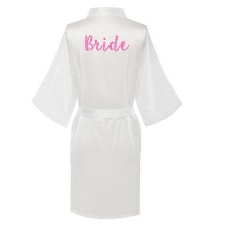 Uusi ruusukultainen kylpytakki morsian satiinitakki naiset menevät naimisiin morsian polttarit siskot sqaud äiti häät morsiusneito kylpytakit