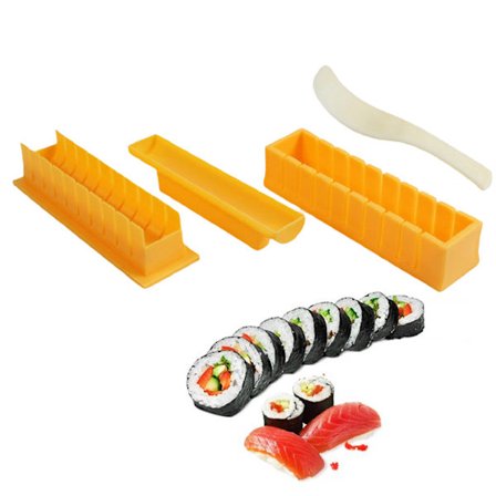 4 ST/Set Sushi Maker Kit Rund Sushi Maker Form DIY Sushi Maker Verktygsset för Risrullar Non Stick Sushi Form
