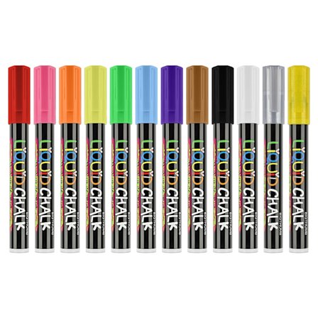 12 st raderbara skrivtavlor Färgglada svarta tavlan Raderbara tuschpenna för skolans svarta tavla Whiteboard