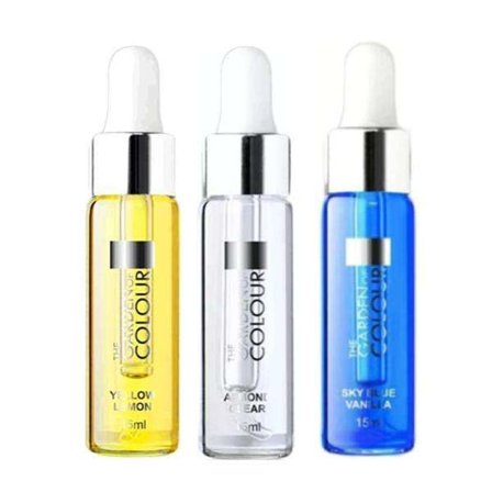 3-pakkaus - kynsinauhaöljy - sitruuna, manteli, vanilja - 15 ml