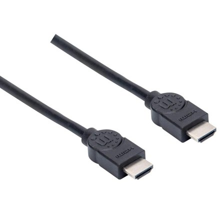 Manhattan MH Cable, HDMI, HDMI-Male/HDMI-Male, 1.5m, Black, Polybag