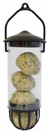 Nyby Bruk 6525-8 Fuglemater med meisebollerør, 15 cm, Dyr & stell