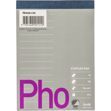 Notatblokk Linjer A6