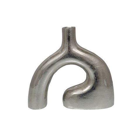 Alumiinimaljakko, hopea, 34x8x31 cm