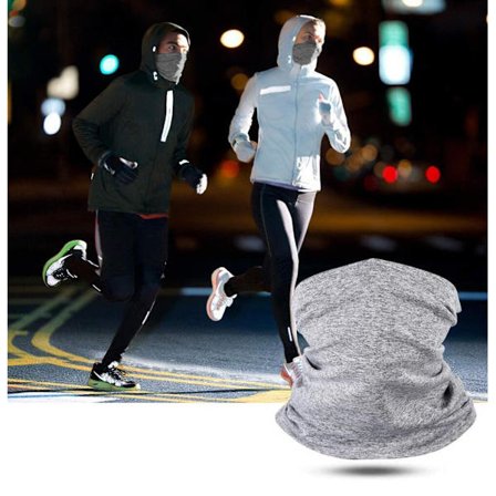 2 x Multifunktionel Bandana med Filterlomme - Sort/Hvid