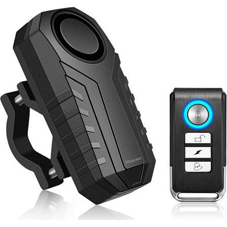 2025 Seneste Model Tyverisikring Cykelalarm med Beslag, 113dB Indbrud Vibrations Motorcykel Cykel Alarm Sikkerhedssystem Vandtæt Cykel