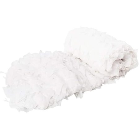 Stor militærforstærket camouflage net - ideel til camouflage, jagt, havedekoration, skygge, foto, terrassemarkiser-sne, 3x3m KLB