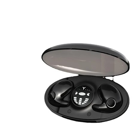 Ægte trådløse Bluetooth hovedtelefoner MD538 Smart støjreduktion LED-display til iPhone Android Sort