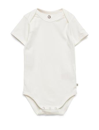 Cozy Me S/S Body Bodies Short-sleeved Creme Müsli By Green Cotton