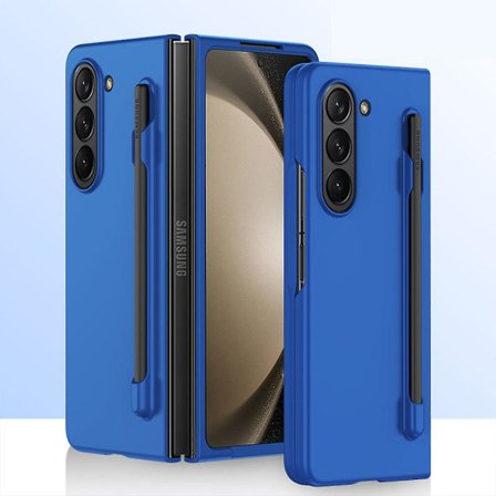 Z Fold 5 Fodral, Slim Ultra Tunnt PC Stöttåligt Fodral Kompatibelt Samsung Galaxy Z Fold 5 Med S Pen Hållare & Skärmskydd