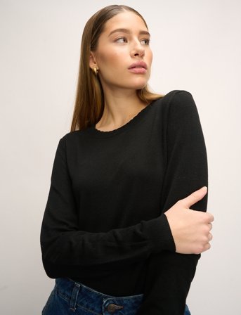 Noella Ayla Knit Sweater - Black - XXL