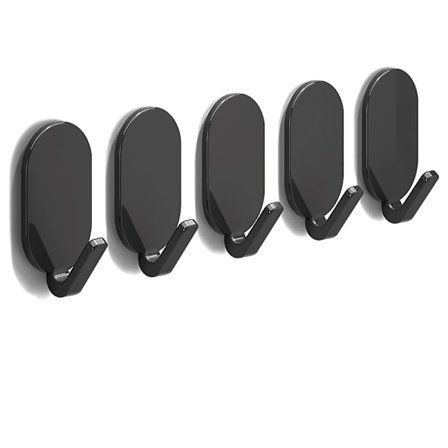 Reiätön soikea koukku - 5 kpl, vahva liima, kantavuus 10 kg