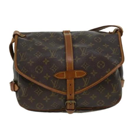 Louis Vuitton Vintage, Pre-owned Saumur 30 Monogram Messenger Bag Bruin, Dames, Maat:ONE Size