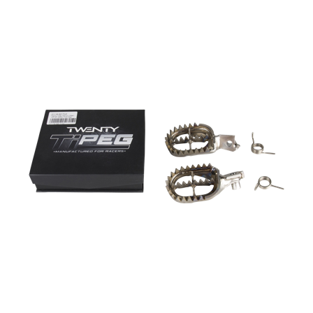Twenty TiPeg Titanium Offset -1cm GP VERSION Foot Pegs - KTM 500 EXC-F SIX DAYS 2013-2016